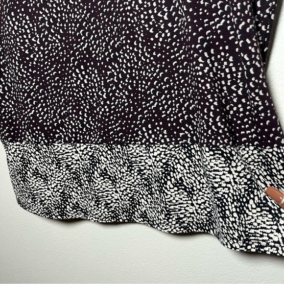 J. Jill Women Tunic Top Small Brown Speckle Long Sleeve Stretch Casual Scoop Nec - Picture 5 of 7